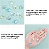 SUPERFINDINGS 200Pcs 4 Colors Transparent Acrylic Pendants MACR-FH0001-03-3