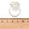 Zinc Alloy & Enamel Stretch Finger Rings for Women RJEW-M101-01C-G-5