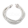 Iron Round Snake Chains BJEW-G741-02P-4