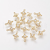 Brass Cubic Zirconia Pendants KK-T014-106G-1