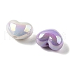 UV Plating Opauqe Acrylic Beads PACR-Q005-01-2