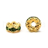 Brass Grade A Rhinestone Spacer Beads RSB028NF-10G-3
