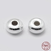925 Sterling Silver Spacer Beads STER-K171-38S-01-4
