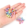 AB Color Wave Printed Acrylic Beads SACR-YW0001-48-5