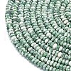 Natural Green Spot Jasper Beads Strands G-P575-A45-4x2mm-3