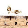 Brass Rhinestone Claw Connector Charms KK-P310-22B-G-3