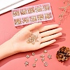 100Pcs 10 Style Rack Plating Eco-Friendly Iron Charms IFIN-YW0001-30-7