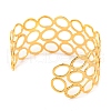 304 Stainless Steel Open Cuff Bangles for Women BJEW-G711-01F-G-3