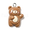 Opaque Resin Pendants RESI-C037-02H-1