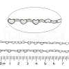 304 Stainless Steel Heart Link Chains CHS-A016-34A-P01-2
