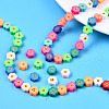 Handmade Polymer Clay Beads Strands CLAY-T020-03-7