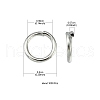 Iron Open Jump Rings IFIN-YW0001-41P-4
