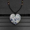 Natural Blue Spot Jasper Pendant Necklaces XA8803-13-1