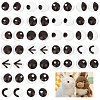 Olycraft 96Pcs 24 Style Glass Doll Craft Eyes Cabochons DIY-OC0011-83C-1