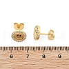 Brass Stud Earrings EJEW-S247-01C-G-5