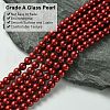 Eco-Friendly Dyed Glass Pearl Round Beads Strands HY-A008-6mm-RB038-3
