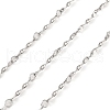 Tarnish Resistant Handmade 304 Stainless Steel Twist Link Chains CHS-G025-07P-1