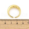 Brass Micro Pave Clear Cubic Zirconia Cuff Rings for Women RJEW-H248-01G-01-5
