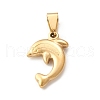 Ion Plating(IP) 304 Stainless Steel Pendants STAS-F288-03G-1