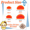 GOMAKERER 54 Sets 4 Styles Plastic Craft Duck Mouth DIY-GO0002-16-2