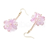 Acrylic Flower Dangle Earrings EJEW-TA00638-5