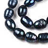 Natural Cultured Freshwater Pearl Rice Beads Pearl Beads Strands PEAR-R012-05-2