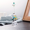 Angle Glass Hanging Ornaments PW-WG28625-03-1