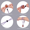 Braided Waxed Cotton Thread Cords Macrame Pouch Necklace Making AJEW-SW00022-06-3