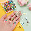   200Pcs 20 Colors Baking Painted Iron Jump Rings IFIN-PH0002-10-3