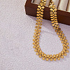 Flower 304 Stainless Steel Link Chain Necklaces for Women FS-WG43A0B-04-1