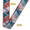 10 Yards Ethnic Style Polyester Jacquard Ribbon OCOR-WH0086-95B-3