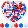 SOFPLATE Independence Day Themed Opaque Acrylic Beads MACR-SP0001-31A-1