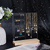 Vertical Transparent Acrylic Jewelry Display Stands ODIS-WH0025-110-4