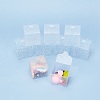 Polka Dot Pattern Transparent PVC Square Favor Box Candy Treat Gift Box CON-BC0006-28-5