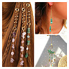  32Pcs 16 Style Natural Mixed Gemstone Chips Connector Charms FIND-TA0003-22-7