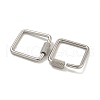 304 Stainless Steel Screw Carabiner Lock Charms STAS-C092-04A-P-2