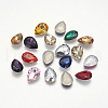 Glass Pointed Back Rhinestone Cabochons RGLA-A008-10x14mm-M-3