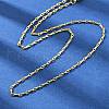 2MM Brass Link Chain Necklaces NJEW-L356-01G-2