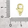 Heart Brass Lobster Claw Clasps KK-V007-20G-3