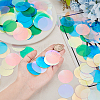 Olycraft 600Pcs 5 Colors Iridescent PVC Paillette/Sequins Pendants KY-OC0001-33B-3