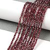 Natural Garnet Beads Strands X-G-F619-17A-2mm-2