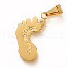 304 Stainless Steel Pendants STAS-L241-040G-1