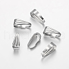 Tarnish Resistant 304 Stainless Steel Snap on Bails STAS-O083-01-1