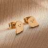 304 Stainless Steel Stud Earrings EJEW-P126-22-3