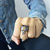 Tibetan Style Alloy Finger Rings FS-WGEEE2E-01-3