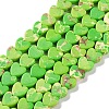 Dyed Synthetic Imperial Jasper Beads Strands G-M403-A37-02-1