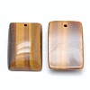 Natural Tiger Eye Pendants G-E490-L01-2