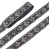 Ethnic Style Polyester Jacquard Fleur De Lis Ribbon OCOR-WH0086-72A-01-1
