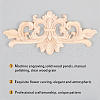 Olycraft Rubber Wood Carved Onlay Applique AJEW-OC0001-51A-4
