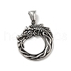 304 Stainless Steel Pendants STAS-C053-11AS-1
